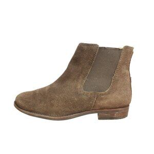 LL Bean Brown Leather Pull On Ankle Chelsea Casual Boots 7.5 M